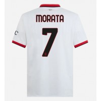 Stroje piłkarskie AC Milan Alvaro Morata #7 Koszulka Wyjazdowej 2024-25 Krótki Rękaw